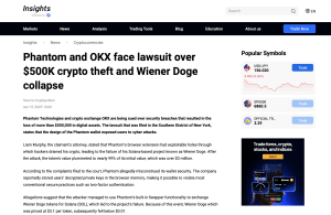 Murphy's Law crypto lawyer Liam Murphy files federal lawsuit against Phantom Wallet and OKX over $500K cryptocurrency theft
