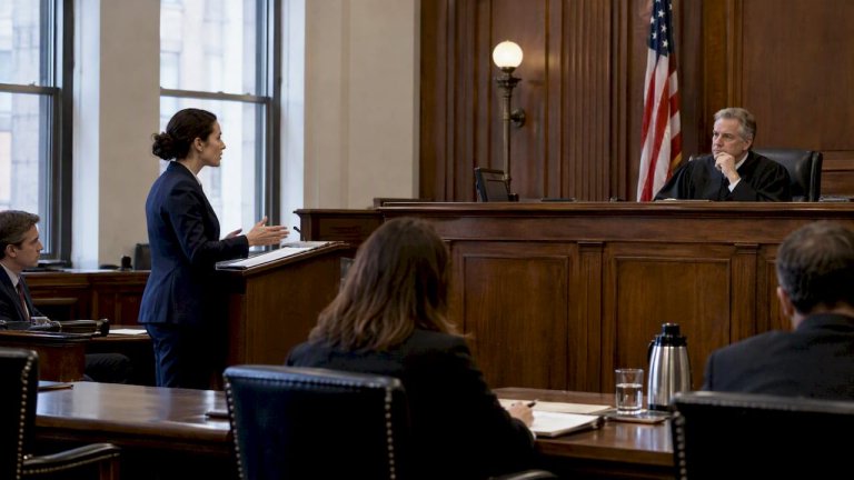 Attorney presenting an SEC enforcement case